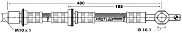 Ελαστικός σωλήνας φρένων FBH6443