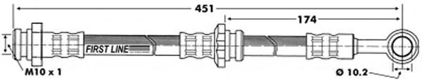 Tubo flexível de travão FBH6496