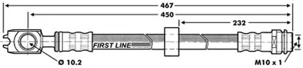 Tubo flexible de frenos FBH6631