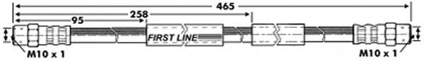Tubo flexible de frenos FBH6709