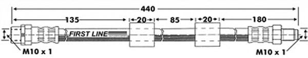 Tubo flexível de travão FBH6739