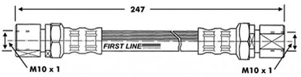 Tubo flexible de frenos FBH6944