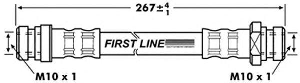 Tubo flexible de frenos FBH7002