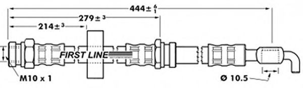 Tubo flexible de frenos FBH7083