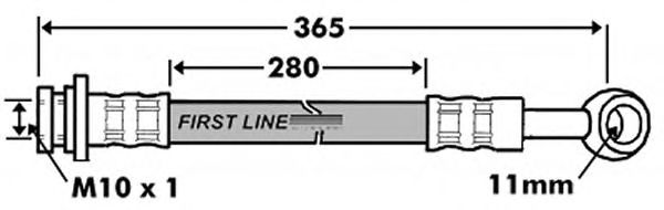 Tubo flexível de travão FBH7464