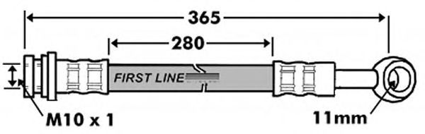 Tubo flexível de travão FBH7465