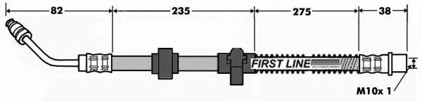 Tubo flexible de frenos FBH7517