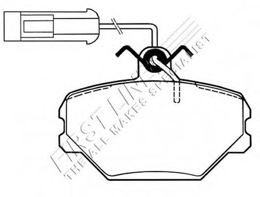 Brake Pad Set, disc brake FBP1122