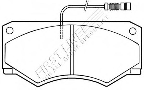 Комплект тормозных колодок, дисковый тормоз FBP1547