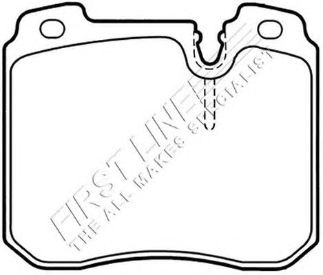 Комплект тормозных колодок, дисковый тормоз FBP1557