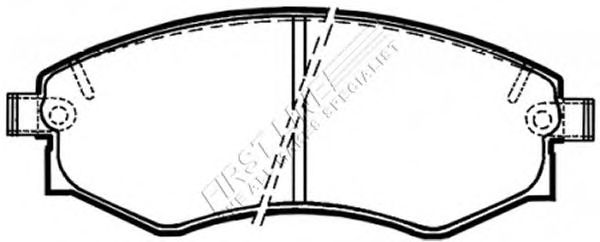 Комплект тормозных колодок, дисковый тормоз FBP3111