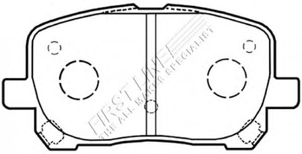 Комплект тормозных колодок, дисковый тормоз FBP3469