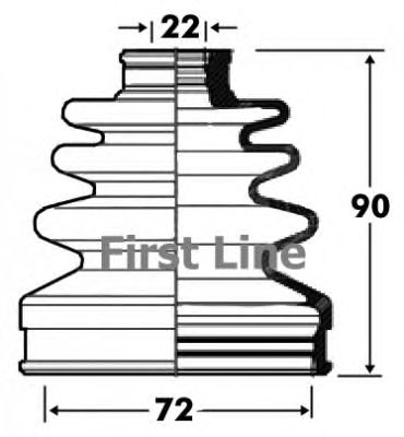 Joint-soufflet, arbre de commande FCB2842