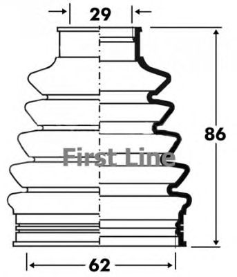 Joint-soufflet, arbre de commande FCB2882