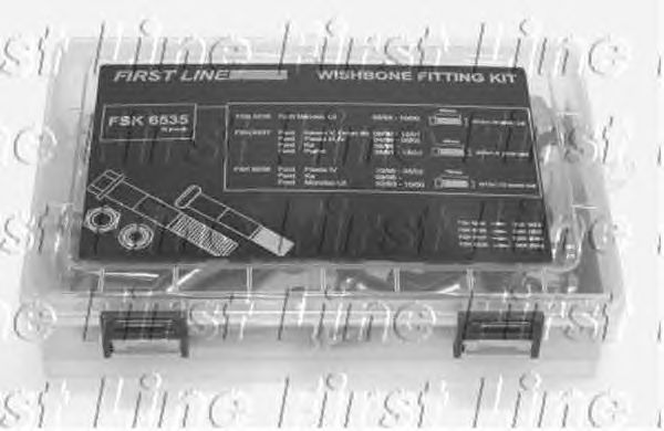 skruesett, fjærbein- hjullagerkasse; klemskruesett, bære-/styreledd FSK6535