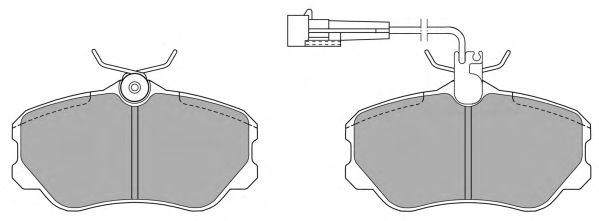Комплект тормозных колодок, дисковый тормоз FBP-0606