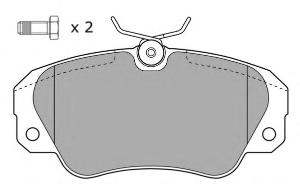 Комплект тормозных колодок, дисковый тормоз FBP-0996