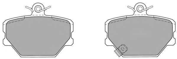 Комплект тормозных колодок, дисковый тормоз FBP-1133