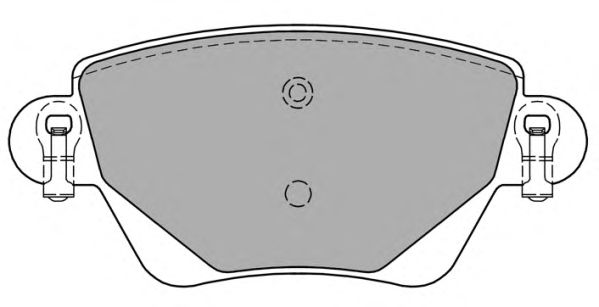 Комплект тормозных колодок, дисковый тормоз FBP-1197