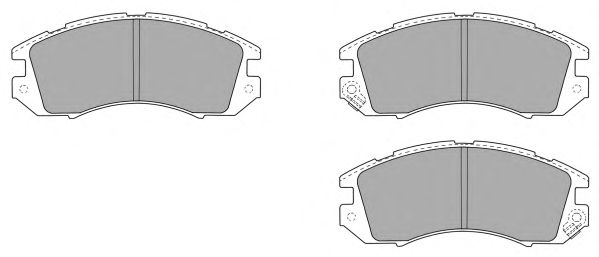Комплект тормозных колодок, дисковый тормоз FBP-0816