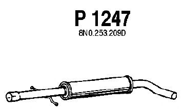 Silencieux central P1247