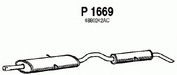 Глушитель выхлопных газов конечный P1669