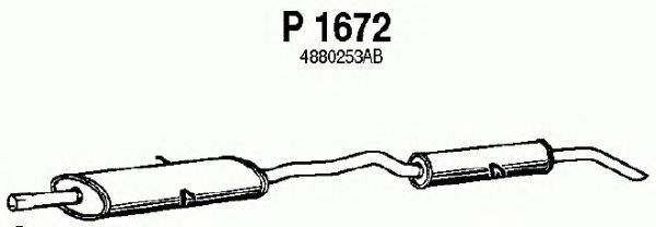 Глушитель выхлопных газов конечный P1672