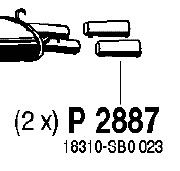Eksosrør P2887