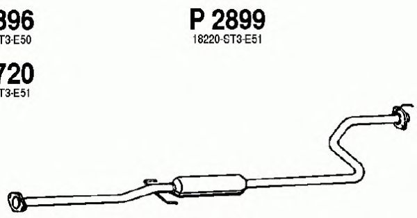 Silenziatore centrale P2899