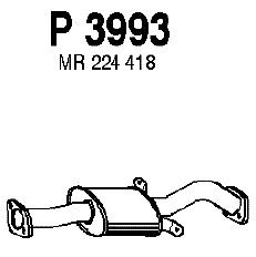 Средний глушитель выхлопных газов P3993
