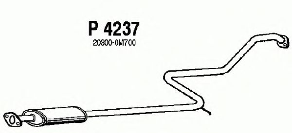 Mittelschalldämpfer P4237