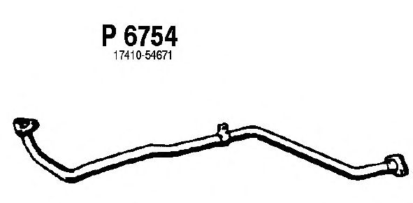 Труба выхлопного газа P6754