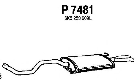 Silenciador posterior P7481