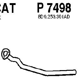 Eksosrør P7498