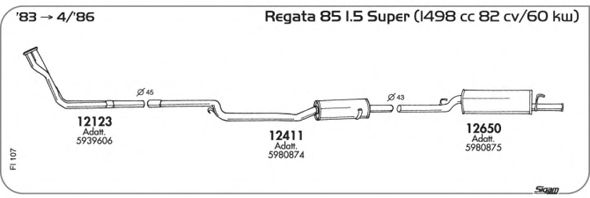 Exhaust System FI107