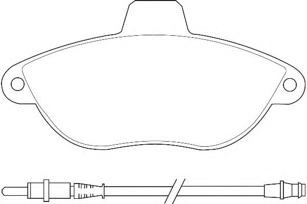 Комплект тормозных колодок, дисковый тормоз WBP23003A