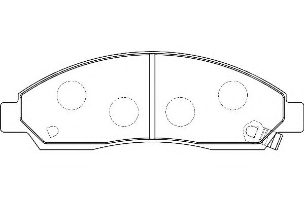 Комплект тормозных колодок, дисковый тормоз WBP24370A