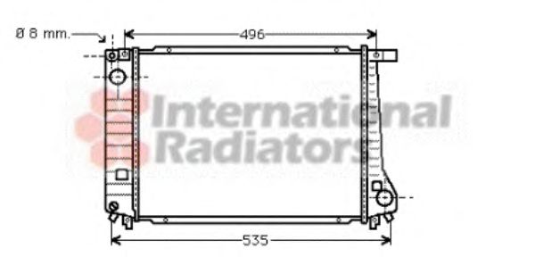 Radiator, engine cooling 06002086