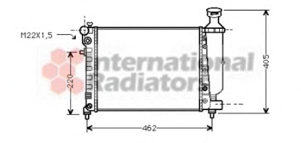 Radiator, engine cooling 09002115