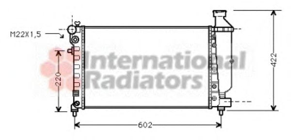 Radiator, engine cooling 09002116