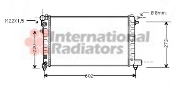 Radiator, engine cooling 09002120
