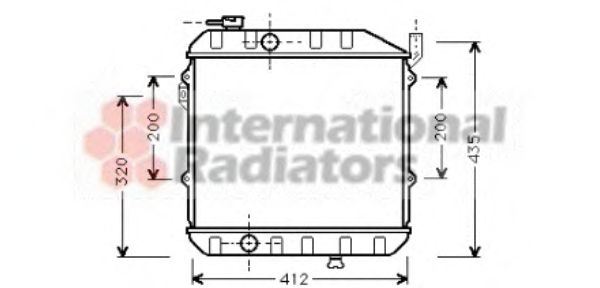 Radiator, engine cooling 11002007