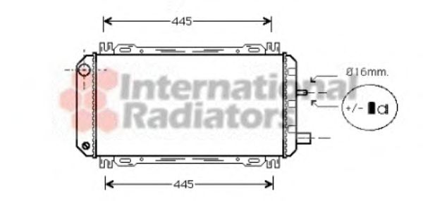 Radiator, engine cooling 18002048