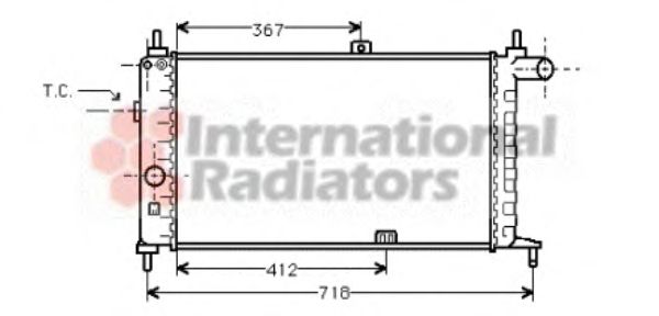 Radiator, engine cooling 37002064