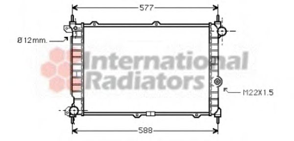Radiator, engine cooling 37002207