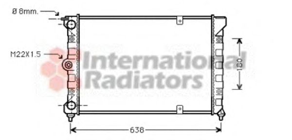 Radiator, engine cooling 58002018