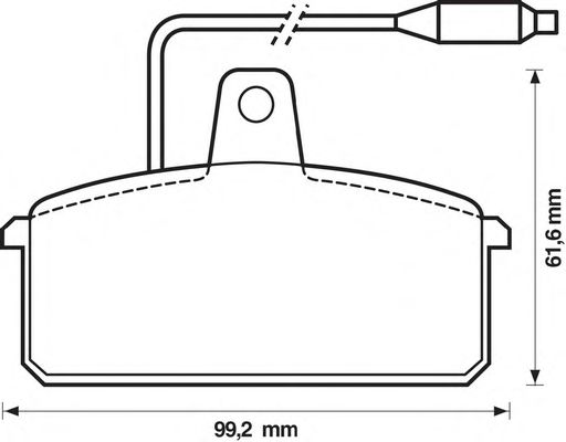 Kit de plaquettes de frein, frein à disque 571318B