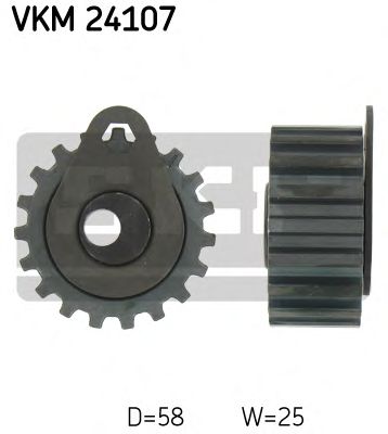 Deflection/Guide Pulley, timing belt VKM 24107