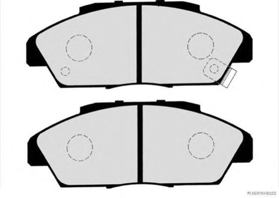 Комплект тормозных колодок, дисковый тормоз J3604029