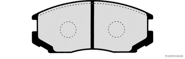 Комплект тормозных колодок, дисковый тормоз J3605032